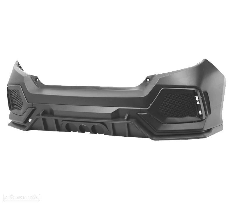 PÁRA-CHOQUES TRASEIRO HONDA CIVIC 16-20 LOOK NEW TYPE R - 1
