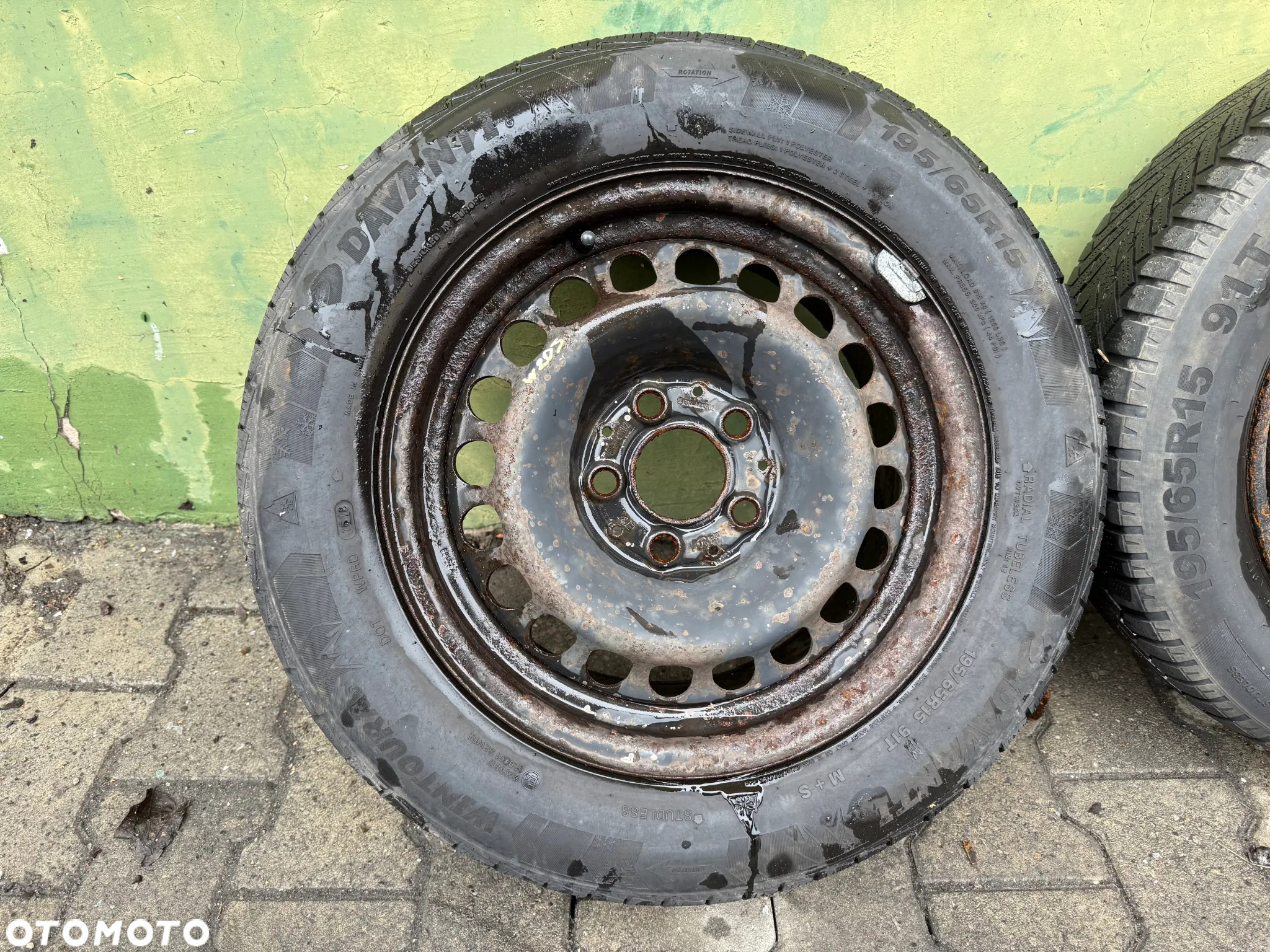 Mercedes C W203 komplet felg stalowych 15" ET31 5 szt. A2034000002 - 8
