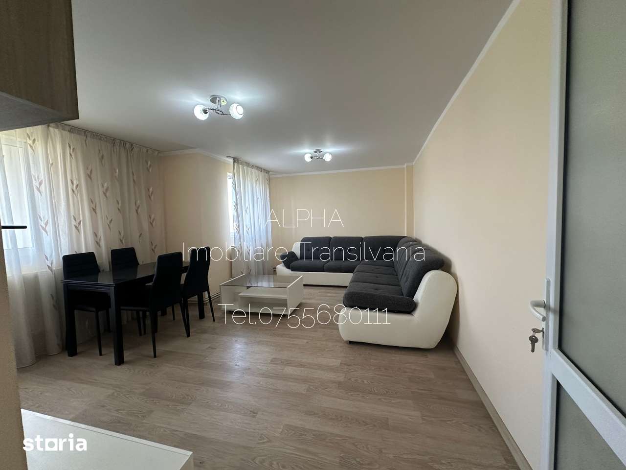Apartament 3 camere,2 balcoane, finisat și mobilat — fotografia 3