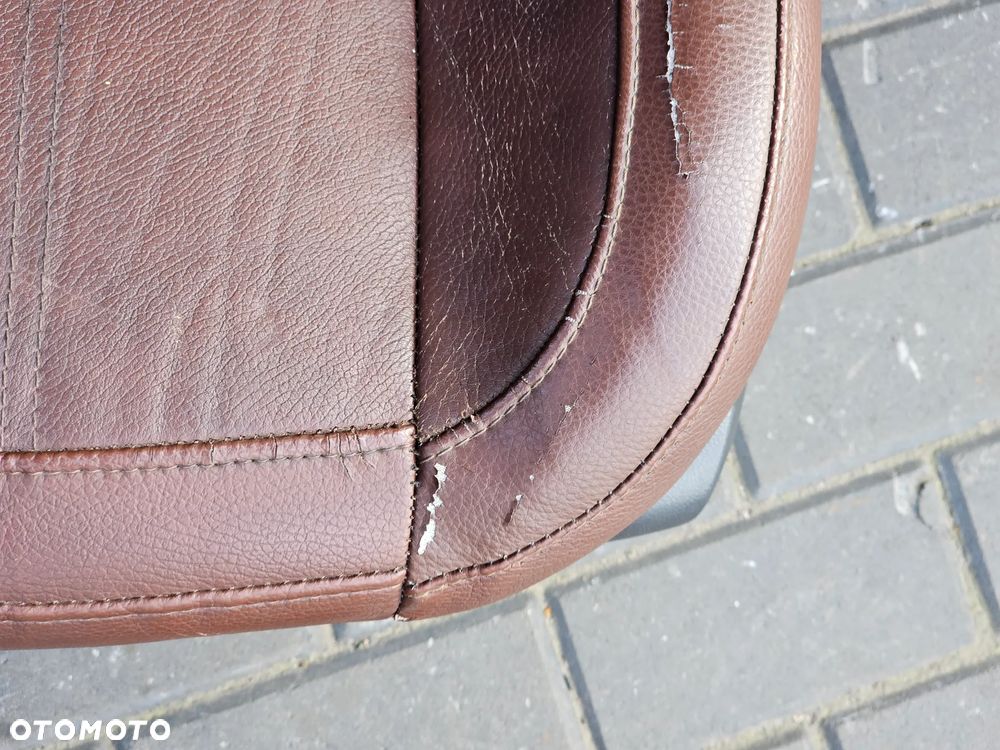 FOTELE PRZEDNIE FOTELE TYLNE  BOCZKI DRZWI SKÓRZANE RUDE BRĄZOWE OPEL ANTARA EUROPA PODGRZEWANE - 6