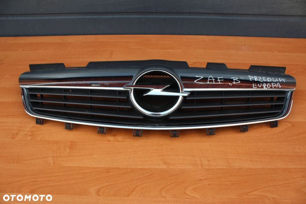 ATRAPA GRILL MASKI OPEL ZAFIRA B  CHROM PRZEDLIFT EUROPA ORYGINAŁ - 1
