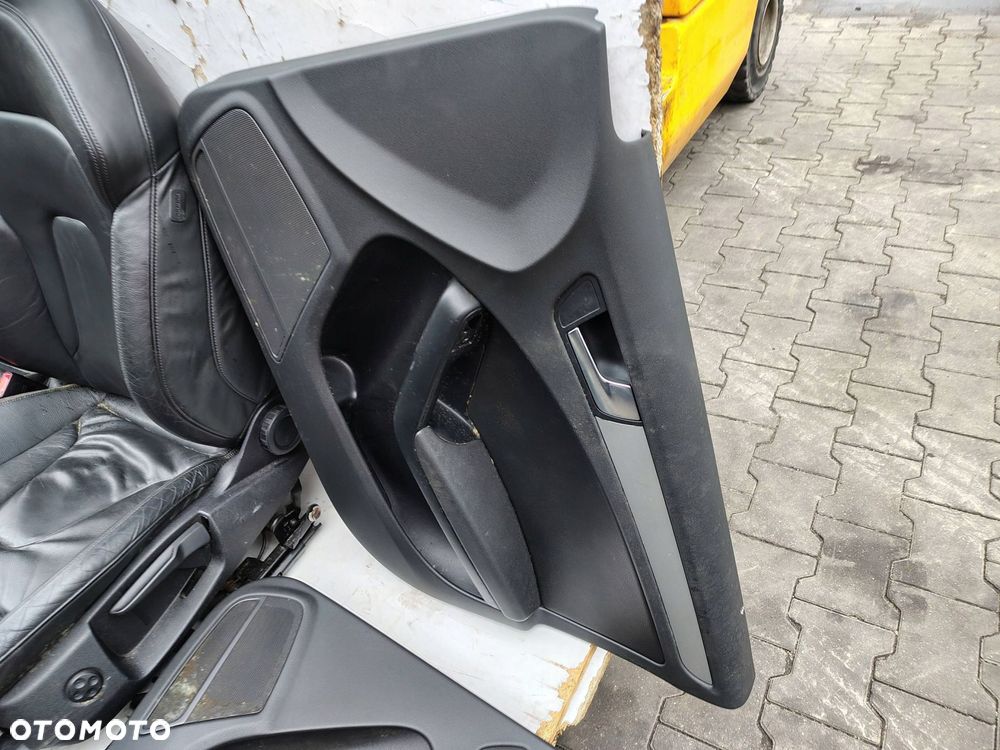 FOTEL FOTELE KANAPA BOCZKI CZARNA SKÓRA GRZANE AUDI A4 B8 SEDAN - 12