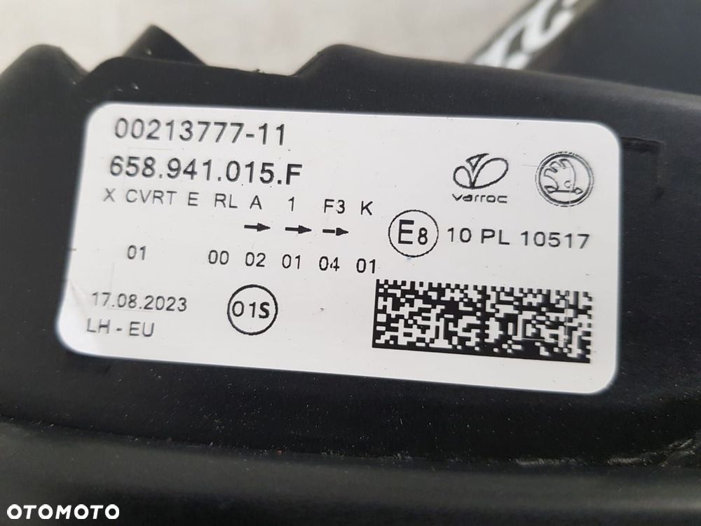 SKODA KAMIQ LAMPA LEWA PRZEDNIA PRZÓD FULL LED 658941015F EUROPA - 8
