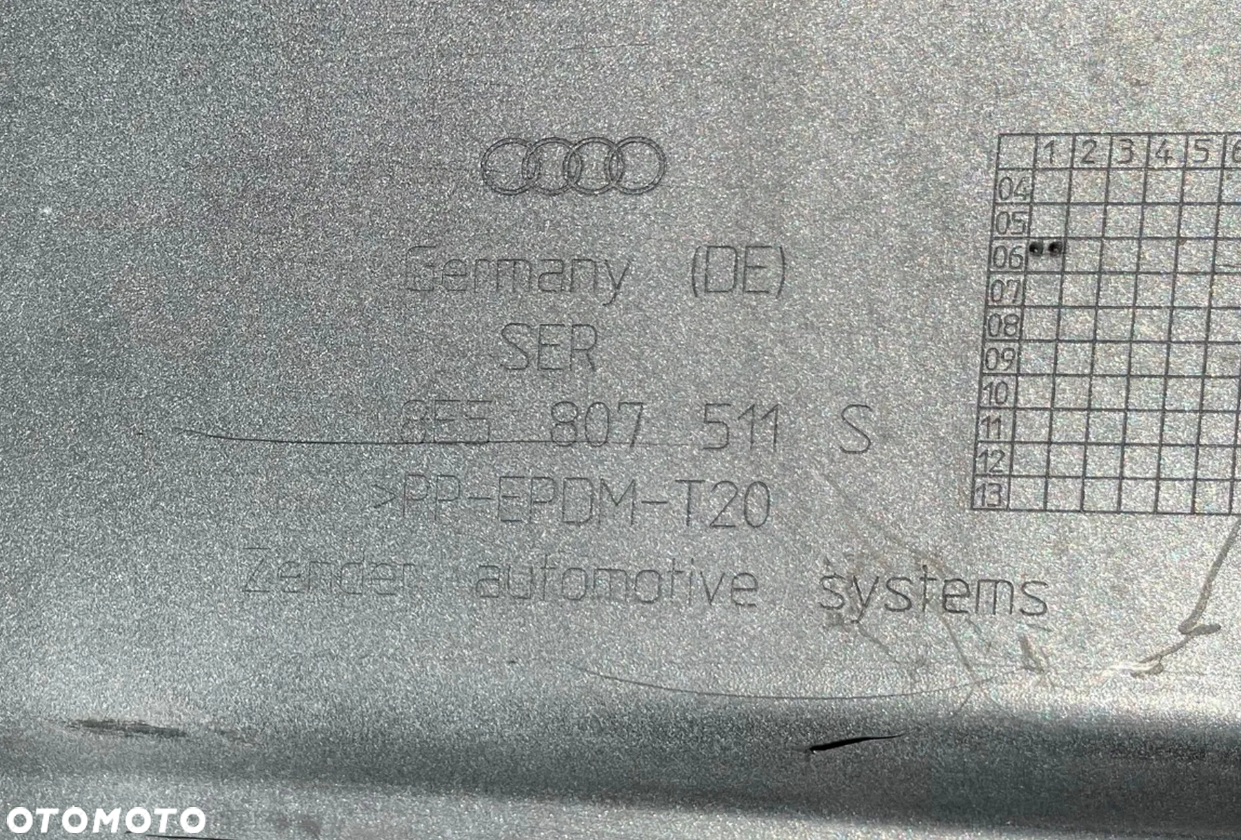 Audi A4 RS4 B7 8E 8E5 sedan limo zderzak tył tylny - 7