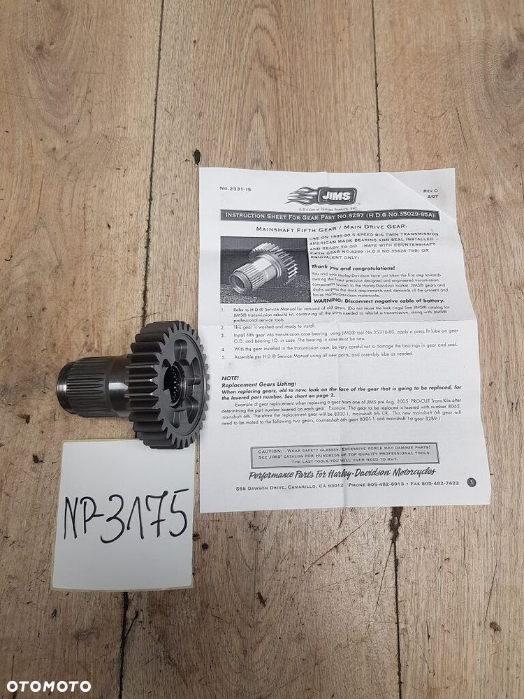 Trybo przekładni głównej MCS 978065 Harley Davidson EVO 35029-85A - 1