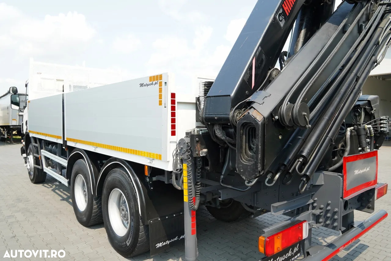Scania P360 / 6X4 / LIVRARE 4.85 + HIAB 211 E-6 HIDUO / CAPACITATE DE RIDICARE 7100 KG / ATINGERE MAXIMĂ 16.5 M / RADIOCOMANDĂ - 15
