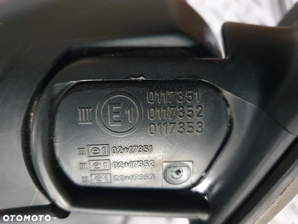 BMW E34 E36 E39 E46 LUSTERKO ZEWNĘTRZNE PRAWE ELEKTRYCZNE 4PIN E10117351 CZARNE MATOWE - 5