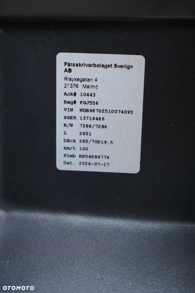 Mercedes-Benz / INDCAR / NEXT /EURO 6 / SPROWADZONY / - 37