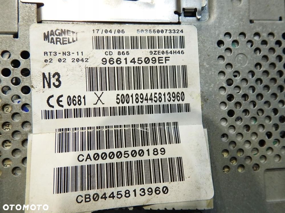 RADIO PEUGEOT 607 96614509EF - 6