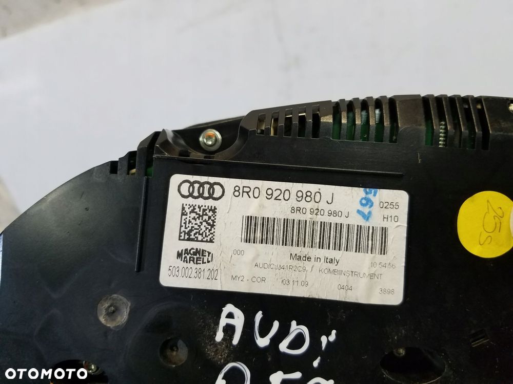 licznik zegary audi q5 8r 2.0 tfsi 8r0920980j - 5