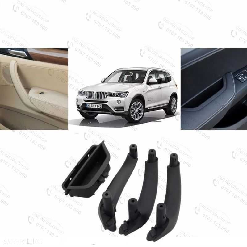 Set 4 manere interior Bmw X3 F25 X4 F26 culoare negru - 3