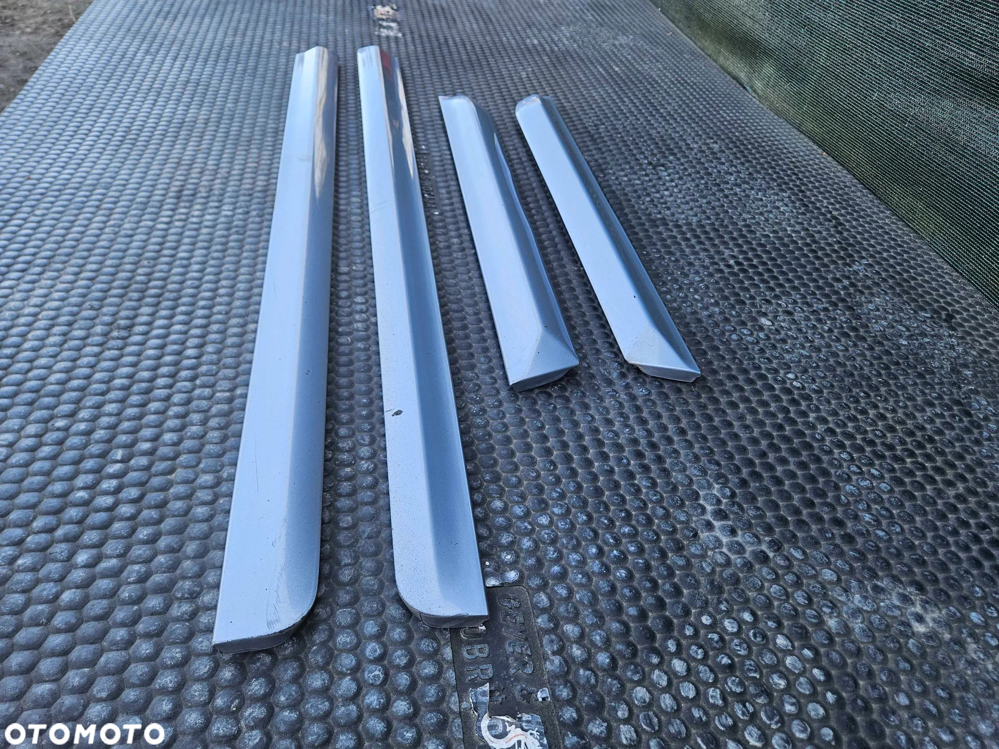 Listwa Listwy Drzwi S-Line Dolne Srebrne Komplet Audi A4 B6 B7 Oryginalne - 3