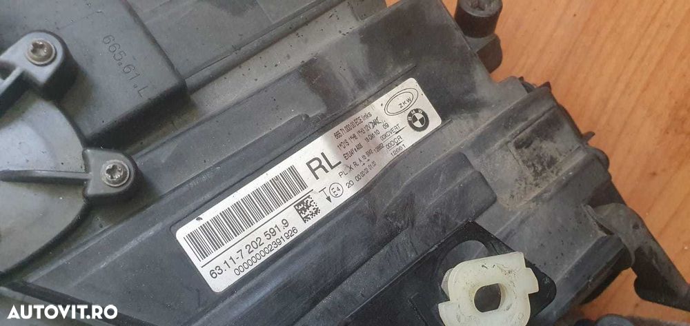 Far stanga dreapta BMW Seria 3 E90 E91 facelift LCI bixenon adaptive - 2