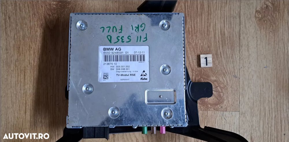 Modul calculator ECVU TV tuner RSE Radio bmw F07+LCI F10+LCII F11+LCI G30 G31 F90 F12 F13 G32 F01+LCI F02+LCI F03+LCI F04 G11 G12 F15 F85 F16 F86 - 1