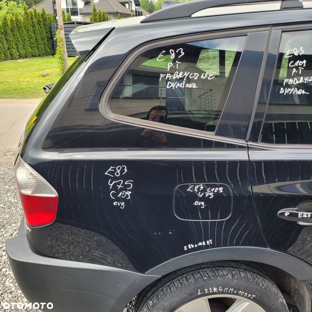 ĆWIARTKA PRAWY TYŁ TYLNA BMW X3 E83 475 BLACKSAPPHIRE ORG LAKIER C109 - 1