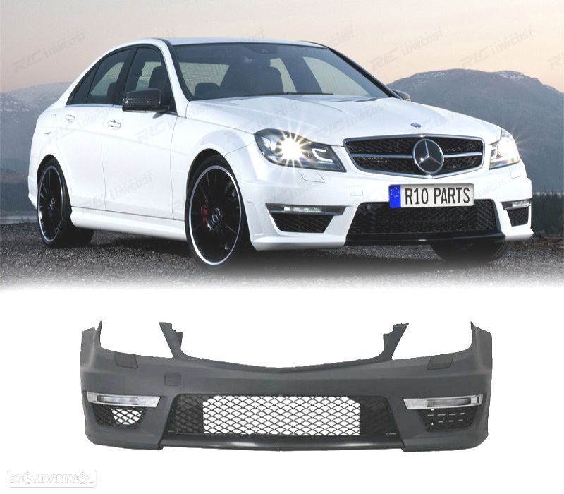 PARA-CHOQUES FRONTAL MERCEDES CLASE C W204 11-14 LOOK AMG C63 - 1