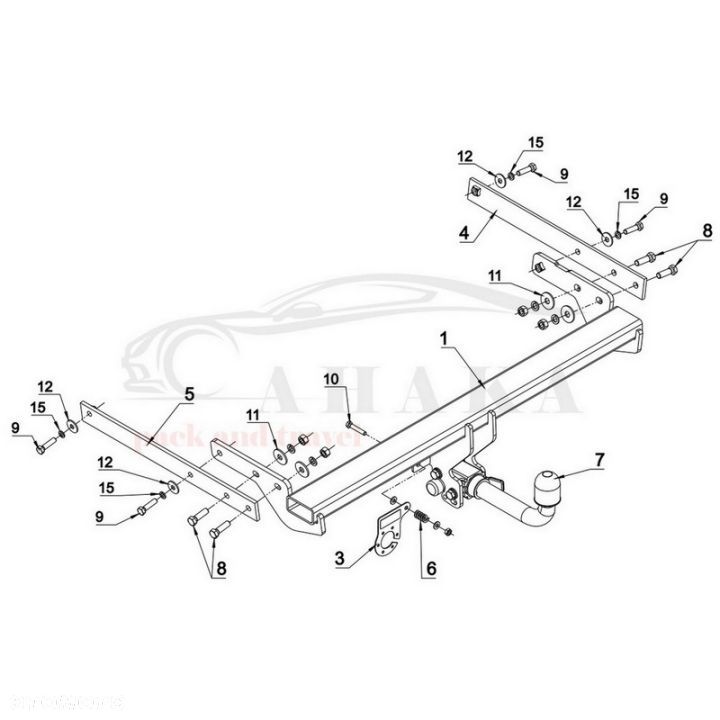 Hak Holowniczy Automat Do Ford Escape (Kuga) 2013-2016 - 3