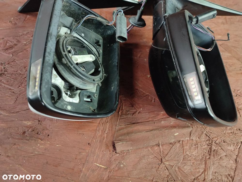 BMW E60 / E61 ORYGINALNE 2xLUSTERKA ZEWNĘTRZNE PRAWA STRONA EUROPA ELEKTRYCZNIE SKŁADANE, PODŚWIETLANE, FOTOCHROMATYCZNE, PODGRZEWANE 6-PIN O NR. 7 189 529 / 7 899 281 OEM - 19