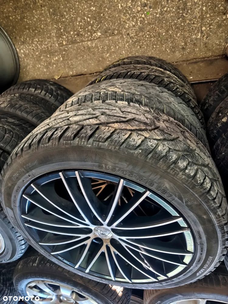 5x112 Alufelgi Felgi Aluminiowe 18 Koła Zimowe Zima SKODA SUPERB YETI  SEAT EXEO ATECA ALHAMBRA II 2 VW PASSAT B5 B6 B7 B8 ARTEON TIGUAN SHARAN II 2 AUDI A4 B5 B6 B7 B8 B9 A6 C5 C6 C7 Q3 Q5 A5 A8 D2 D3 D4 MERCEDES BMW 6mm Legnica ALU-RAD 235/45 - 7