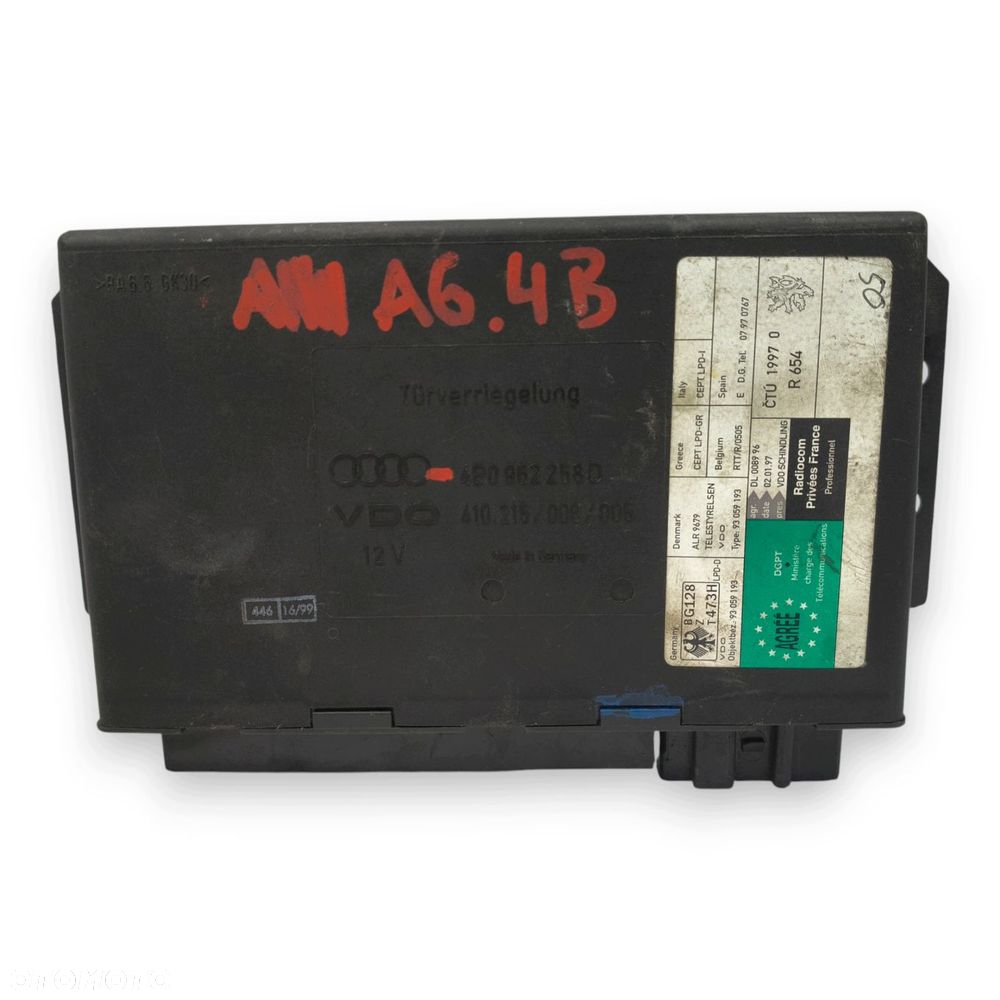 MODUŁ KOMFORTU Audi A6 C5 4B0962258D - 2