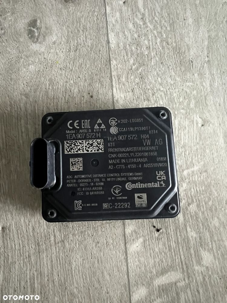 RADAR ACC SENSOR DISTRONIC CZUJNIK VW SKODA AUDI 1EA907572 - 2