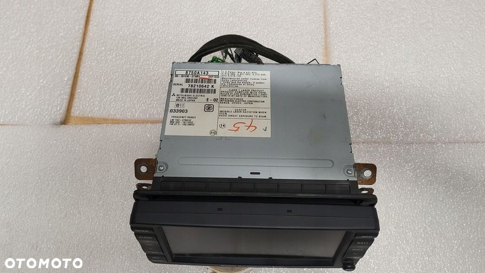 Radio Nawigacja DVD 2 Din MITSUBISHI LANCER VIII 8750A143 - 2