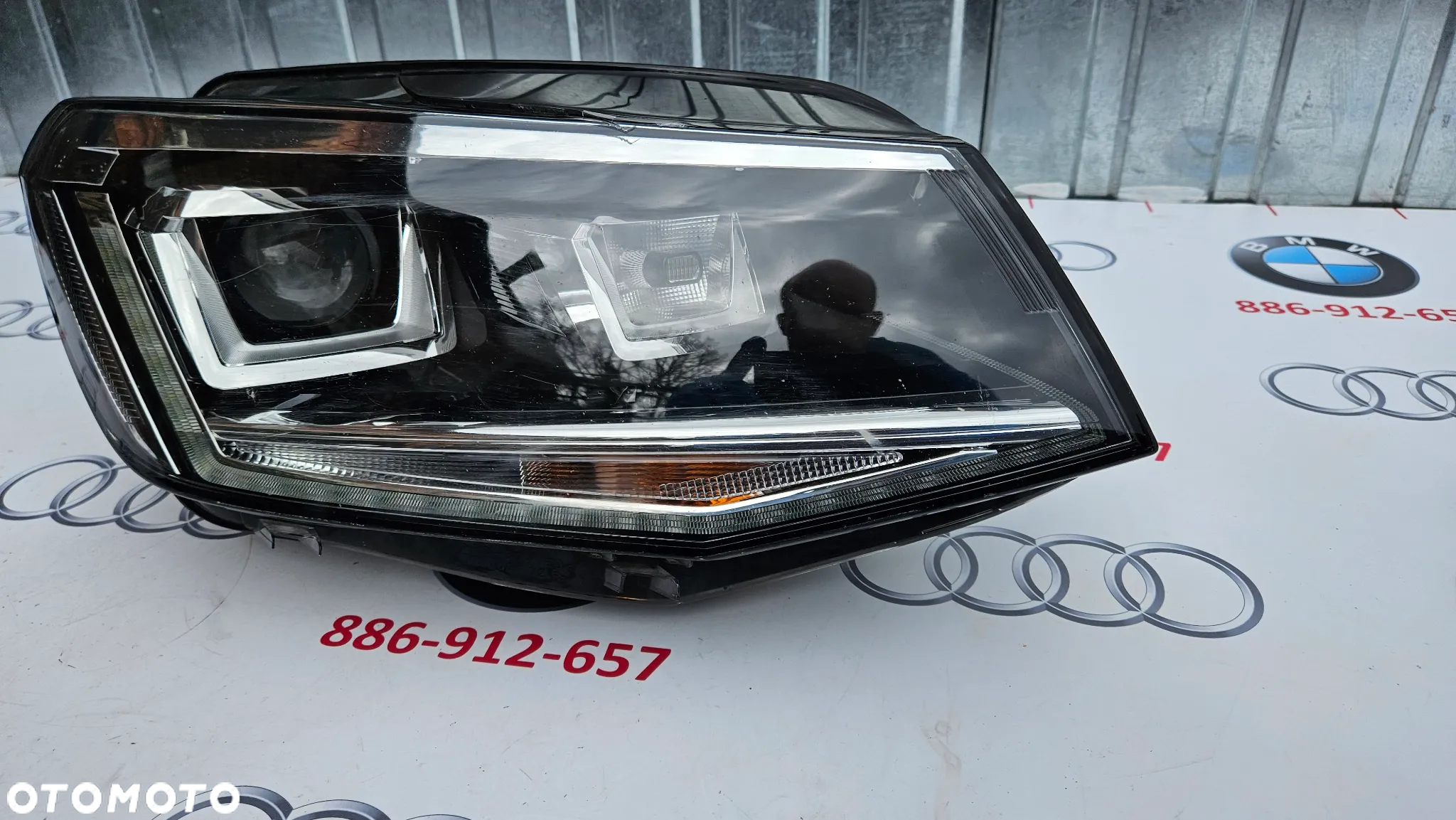 VW CADDY IV 4 2K Reflektor prawy Lampa przednia prawa BI XENON LED 2K1941032A EUROPA USZKODZONY - 7