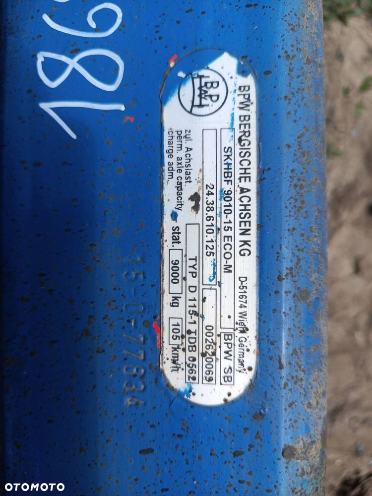 BELKA OŚ NACZEPY  BPW 9010-15 ECO-M - 1