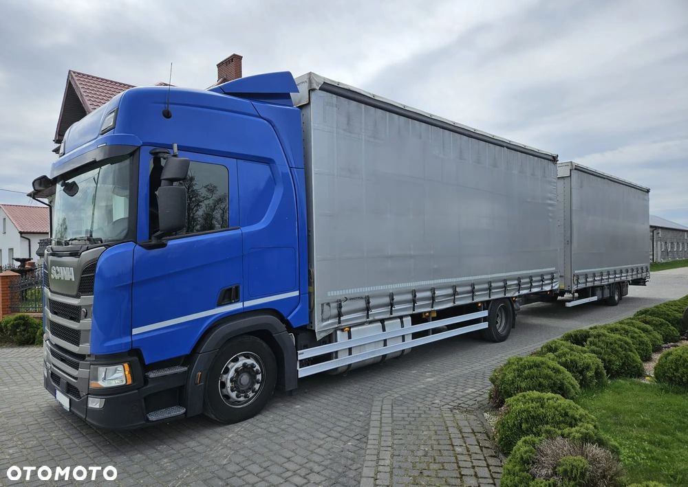 Scania R320 / ZESTAW TANDEM PRZESTRZENNY 120 M3 / 2018 R / GNIOTPOL / EURO 6