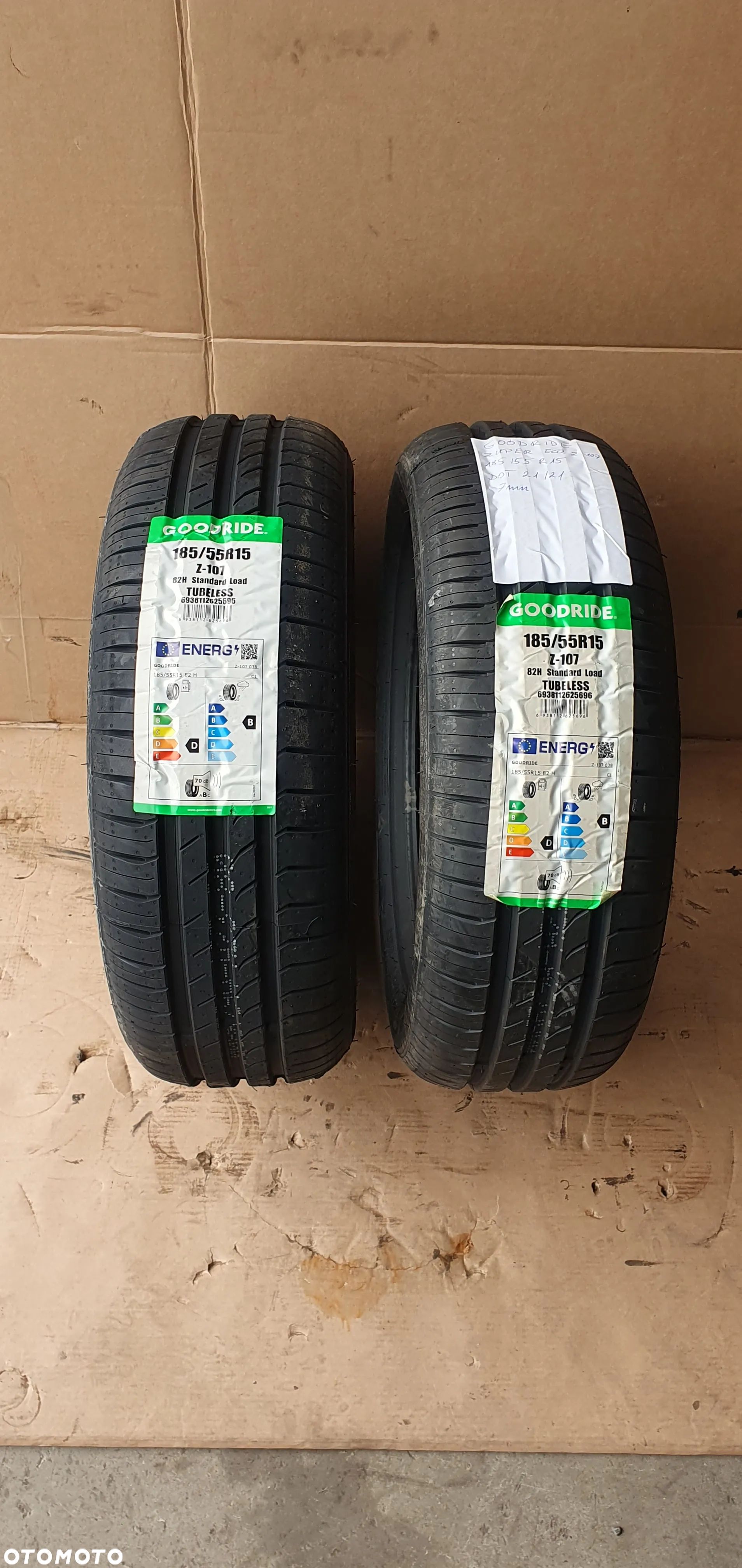 2x Opona Goodride Zuper Eco Z-107 185/55 R15 7mm 2121 NOWA!!! - 1