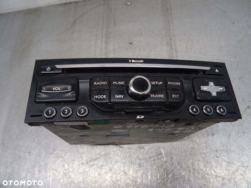 CITROEN C4 GRAND PICASSO 06-13 1.6 THP RADIO FABRYCZNE NAWIGACJA NAVI 96661986XT - 1
