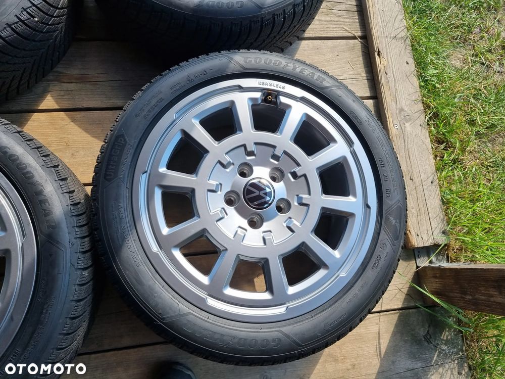 VW TAOS 2GK,T-ROC 2GA KOLA ALU 7,5X18 ET44 5x112,GOODYEAR 215/50R18 2023r,8mm jak nowe - 3