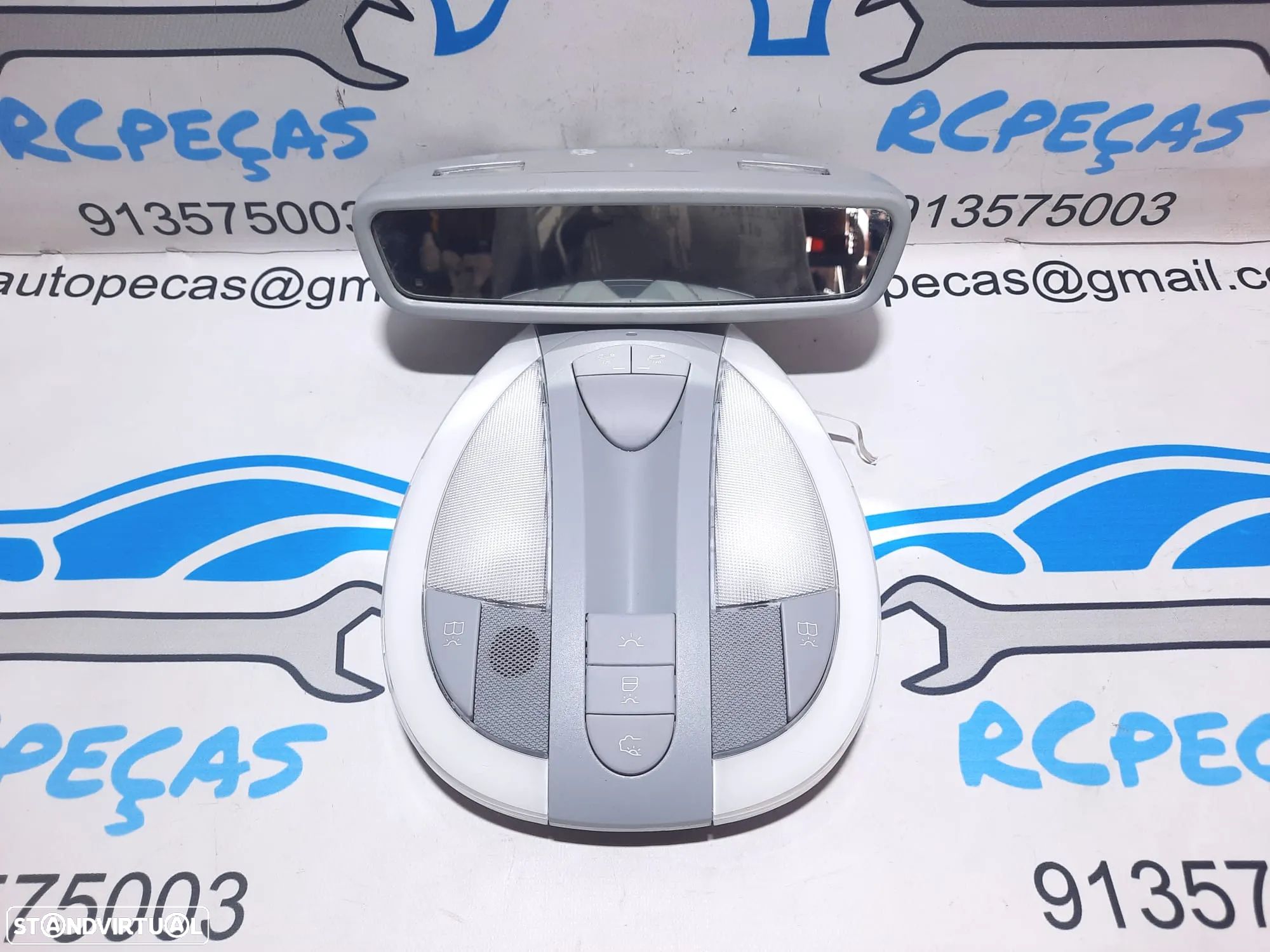 PLAFONIER FRENTE FRONTAL RETROVISOR BOTÃO BOTÕES SWITCH MERCEDES CLASS E W211 2118205301/D43 - 1
