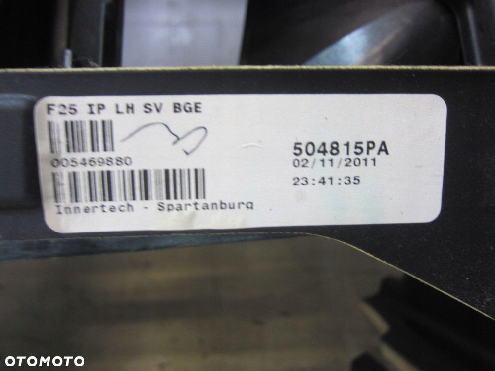 BMW F25 X3 X4 F26 DESKA ROZDZIELCZA AIRBAG BEŻ - 12