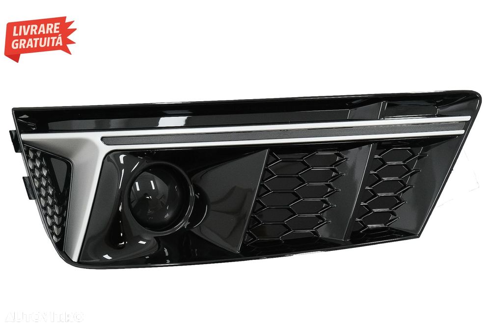 Grile Laterale Audi A4 B9 Sedan Avant (2016-2018) RS4 Design Silver Edition- livrare gratuita - 4