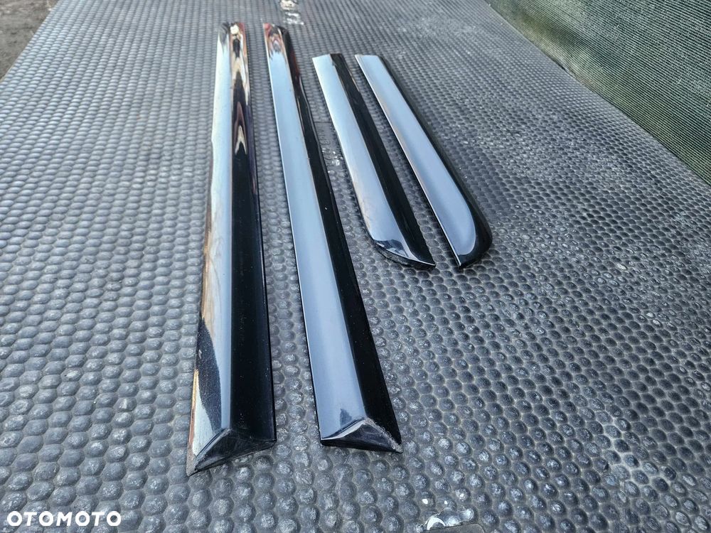 Listwa Listwy Drzwi S-Line Dolne Czarne Komplet Audi A4 B6 B7 Oryginalne - 16