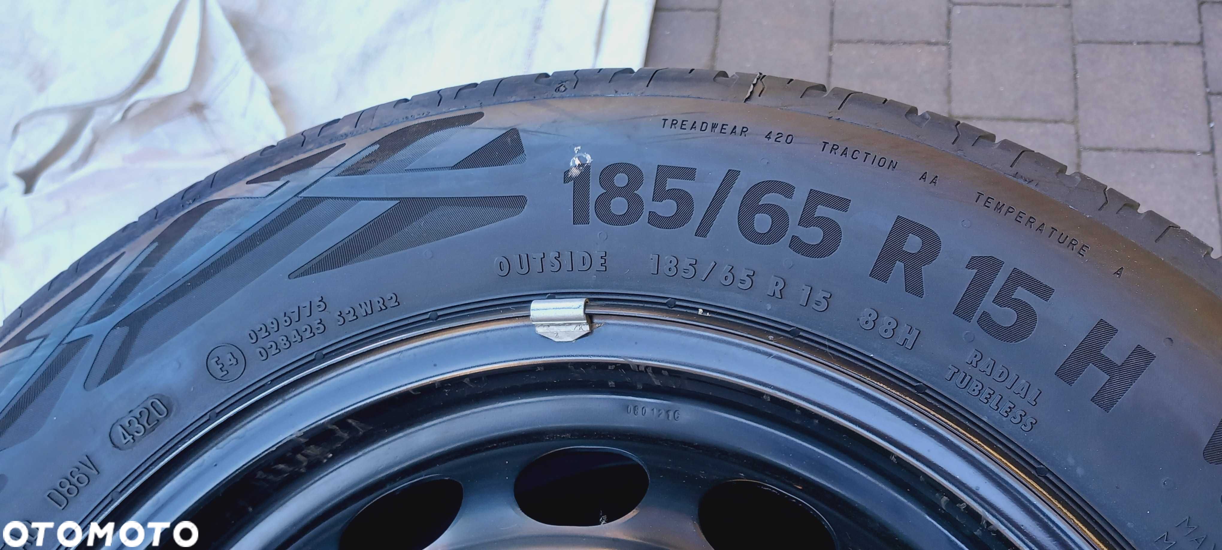 Opony letnie DEMO 4x CONTINENTAL 185/65R15 88H ,2020r. Igły , FULL! - 4
