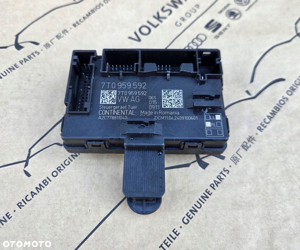 volkswagen multivan transporterm t7 sterownik moduł drzwi 7t0959592 - 1