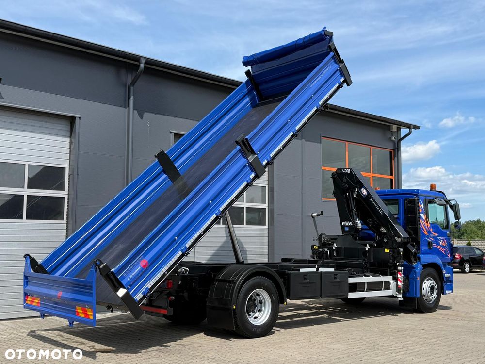 MAN MAN TGM TGL TGS 18.250 // Klimatyzacja / Kiper 6,55 m !!  // wywrotka 3-S + HDS HMF 1420 - K2 // budowlanka // energetyka //żuraw dzwig kran crane // Świeżo sprowadzony!! - 11
