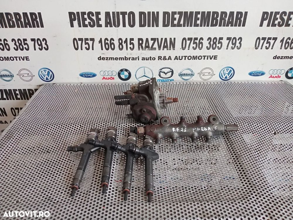 Kit Injectie Injectoare Pompa Rampa Mazda 5 Mazda 6 2.0 Diesel RF7J Cod -0420 Cod RF7J 13H50 Testat - 1