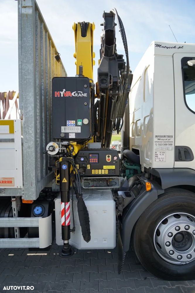Volvo FL 280 / 4X2 / CAROSERIE 7,3 M / HYVA DRIVE / PILOT / FURCĂ PENTRU PALEȚI / ROTATOR / EURO 6 - 21