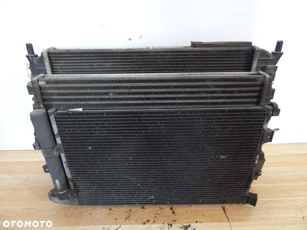 Chłodnica wody klimatyzacji intercooler  komplet Jaguar XF x250 07-15 Łuków części - 1