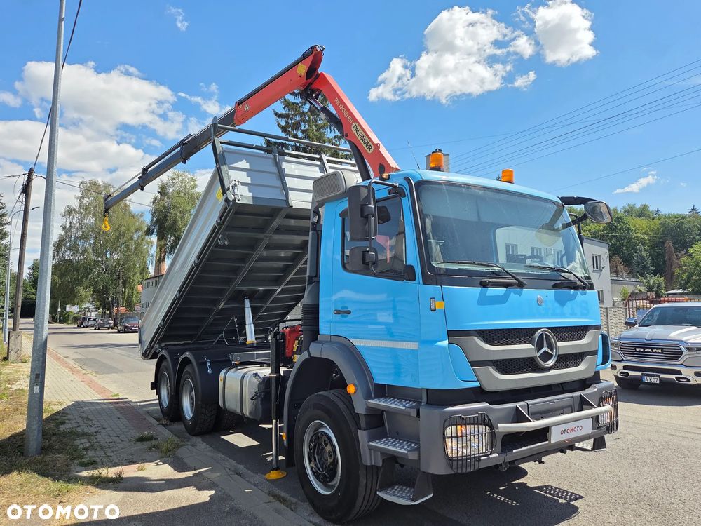 Mercedes-Benz AXOR 2633 // 6x4 330KM // PALFINGER PK12001 // 3 WYSUWY RADIOWY PILOT // NOWY KIPER WYWROTKA / NOWE OPONY - 8