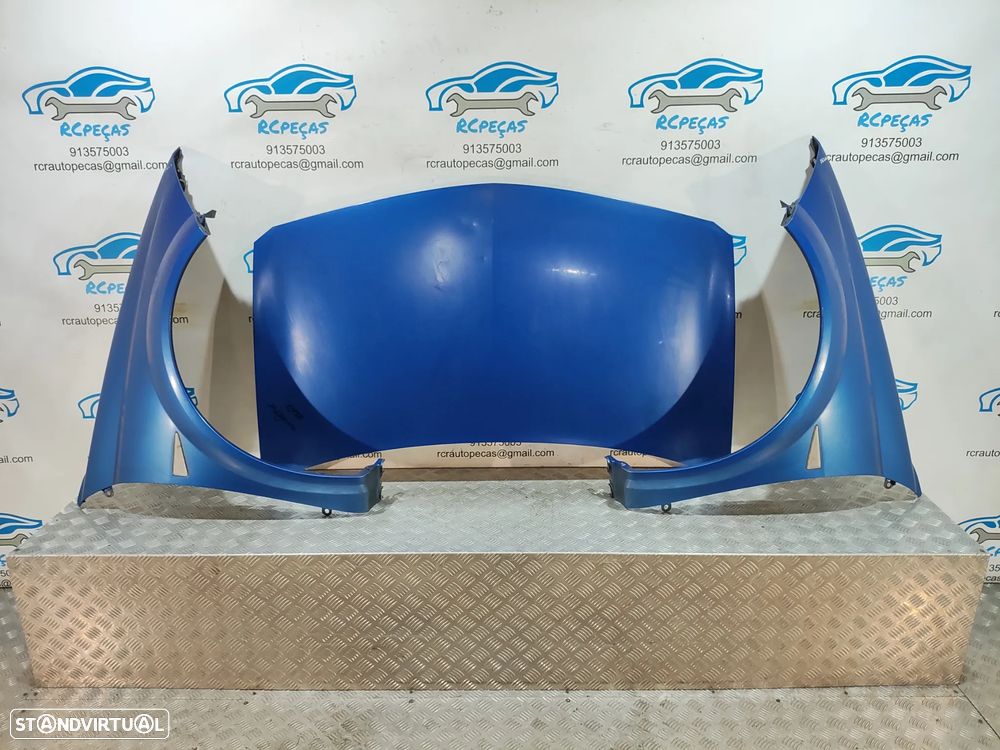 FRENTE COMPLETA RENAULT MEGANE 2 II MK2 FACELIFT CAPOT PARACHOQUES GUARDA-LAMAS OTICAS RADIADOR VENTILADOR FRENTE FIBRA REFORÇO - 7