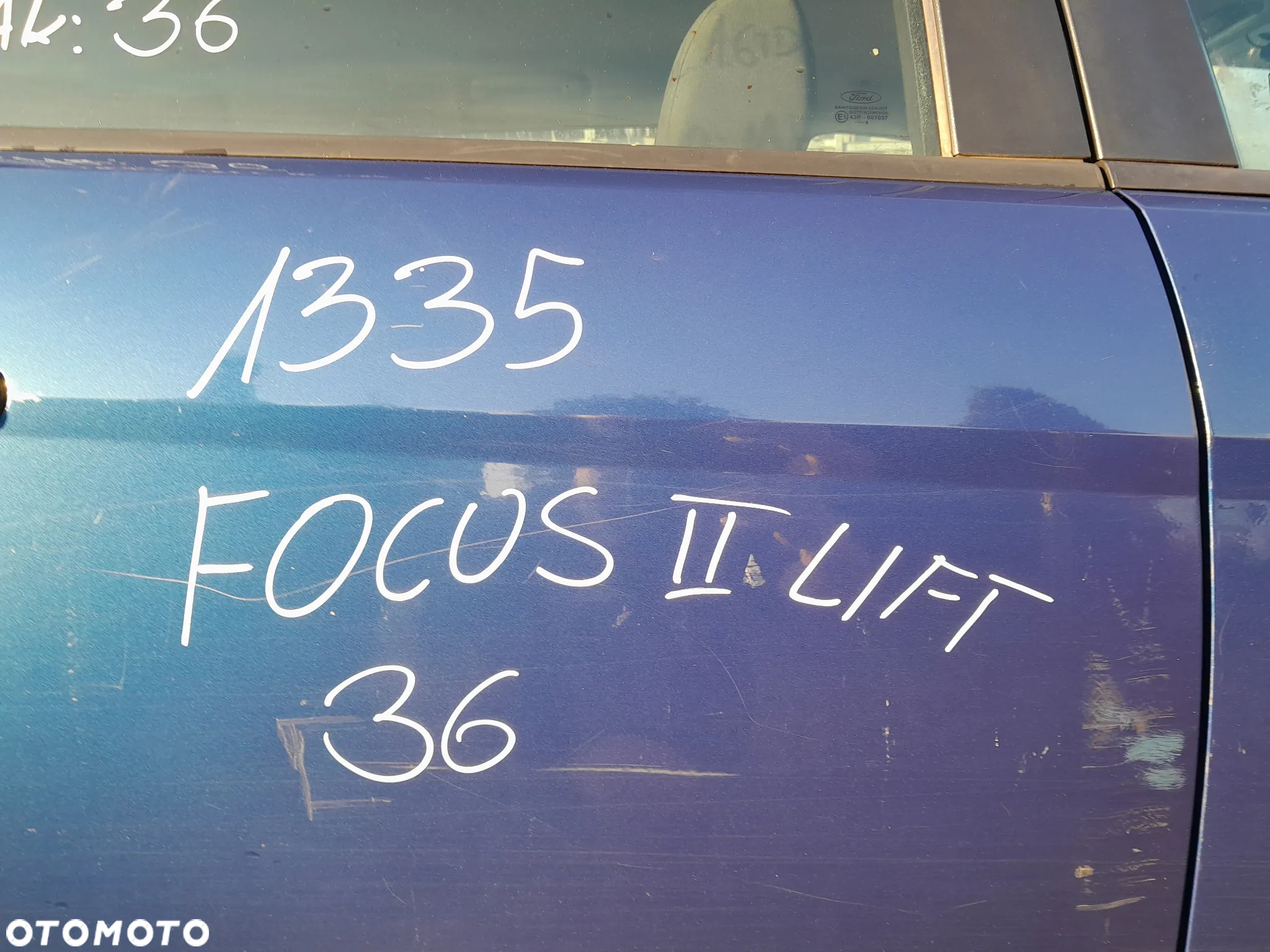 FORD FOCUS MK2 DRZWI PRAWE TYLNE PRAWY TYŁ KOMBI KOLOR: 36 - 3