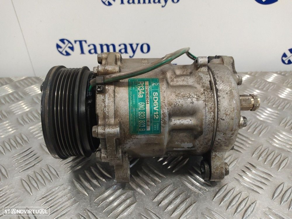COMPRESSOR AR CONDICIONADO VOLKSWAGEN POLO 2000 -6N0820803B - 1