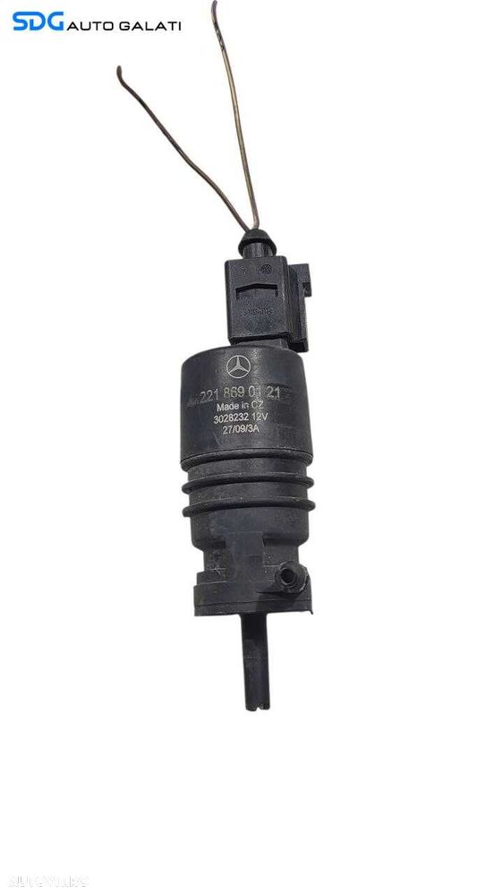 Pompa Motoras Vas Rezervor Lichid Stropgel Parbriz Mercedes Clasa ML Class W164 2005 - 2011 Cod 2218690121 [L7180] - 1