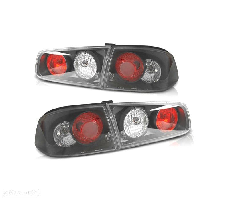 FAROLINS TRASEIROS RENAULT LAGUNA 01-05 PRETO - 1