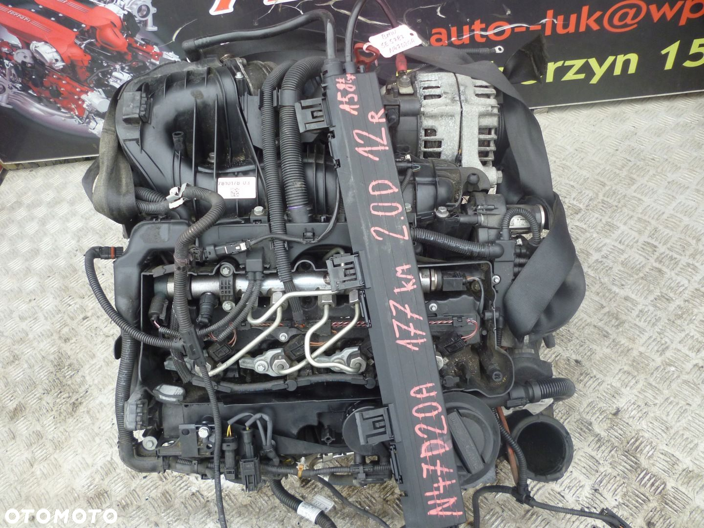 SILNIK KOMPLETNY BMW E87 120D 2.0D N47D20A 177KM 12r. 158 TYS - 2