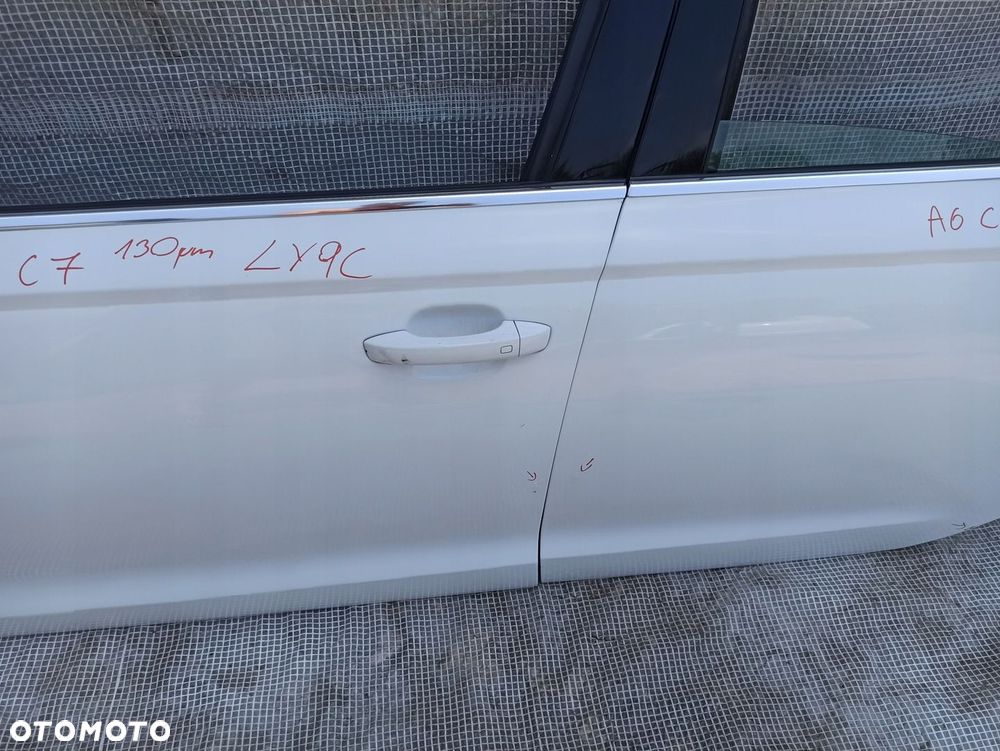 AUDI A6 C7 4G SEDAN DRZWI LEWE PRZÓD TYŁ 2 SZTUKI LY9C KOMPLETNE IBIS WHITE - 5